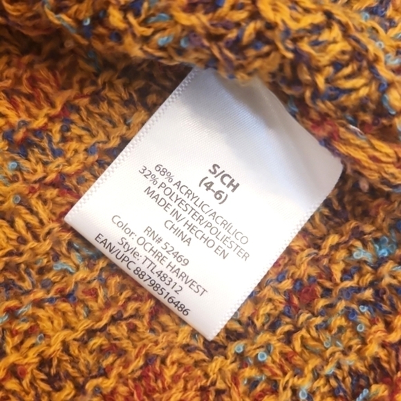 WOMENS Time and Tru multicolor v neck ribbed sweater size Small (4-6). - Picture 15 of 16